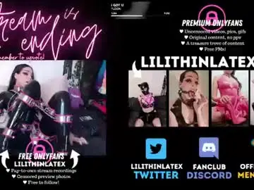 Chaturbate Best live sex cam show of lilithinlatex