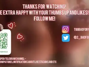 Chaturbate Sex Cam of 2badforyou