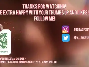 Chaturbate Live Sex of 2badforyou