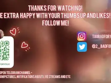 Chaturbate Live Sex Cam of 2badforyou