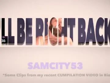 Chaturbate Best live sex cam show of samcity53