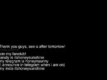 Chaturbate Live Porn of honey_sunshine