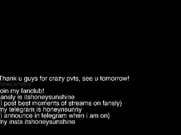 Chaturbate Free Live Porn of honey_sunshine