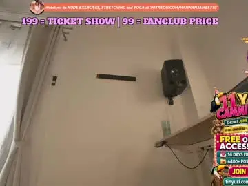 Chaturbate Sex Cam of hannahjames710